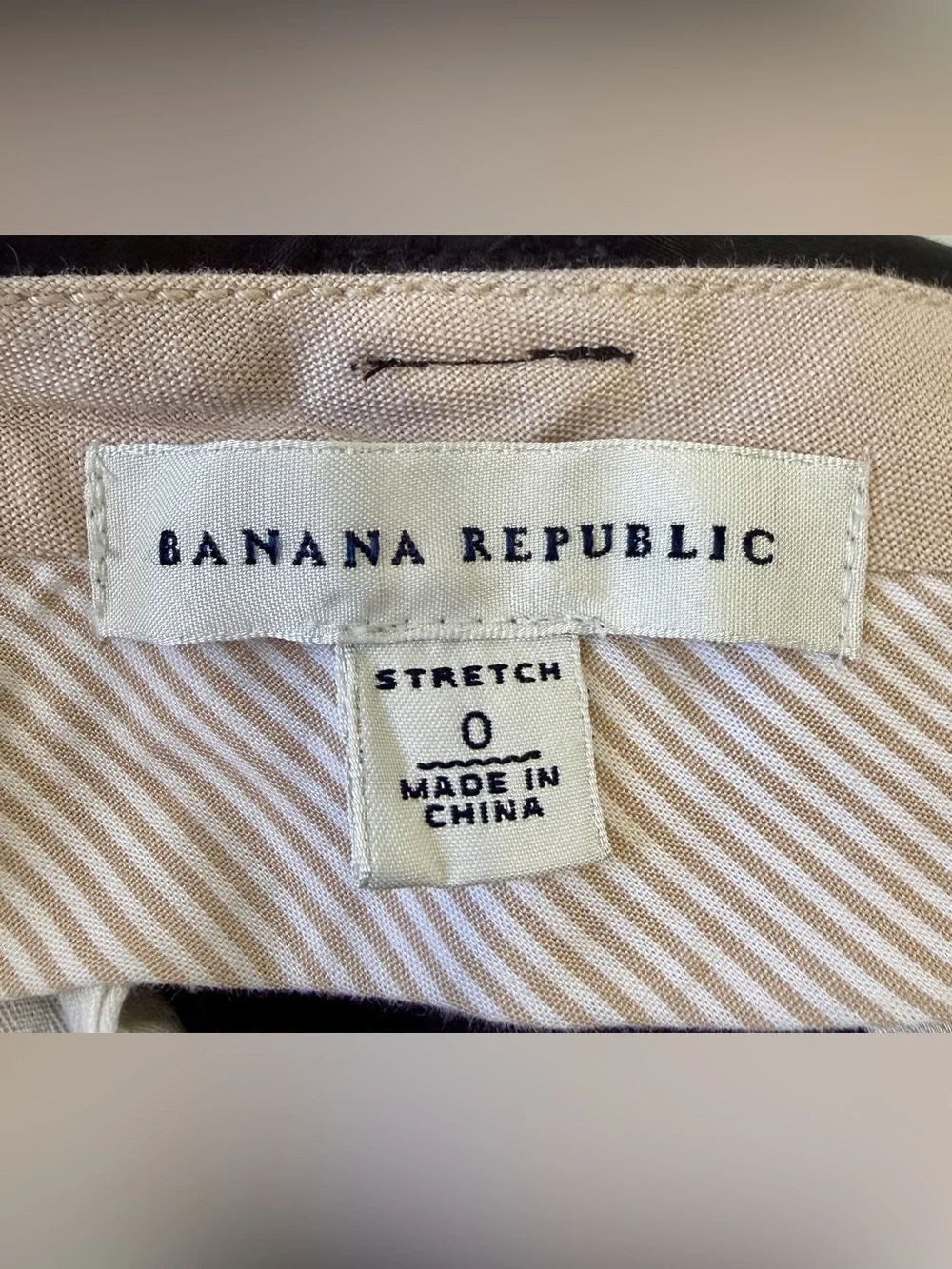Banana Republic Stretch Black Bermuda Walking Shorts Size 0